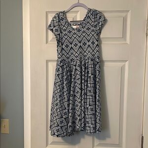 Dot Dot Smile Black and White Fit and Flare Dress